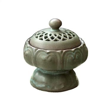 Imagem de porta-vara de incenso Queimador de incenso esqueleto cerâmica criativo vintage queimador zen oferecendo ornamentos meditação