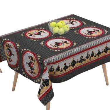 Imagem de Toalha de Mesa Térmica em PVC 4 Impermeável e Sofisticada Estampas Variadas(18 galinha preta,4 cad 1,45 x 1,40)