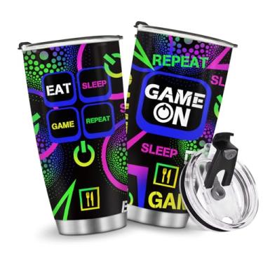 Imagem de Copos isolados para jogos, caneca de 590 ml, presentes de aniversário de Natal para homens, pai, avô, meninos, crianças, filho, carro, viagem, acessórios essenciais essenciais para o frio