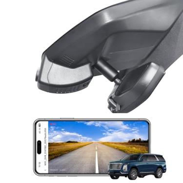 Imagem de Mangoal Câmera veicular 4K personalizada para Cadillac Gen5 Escalade/Escalade ESV 2021-2024 (modelo A), Base Sport Premium Luxury Platinum V-Series, UHD 2160P, WiFi e aplicativo, gravação em loop,