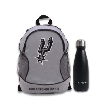 Imagem de COMP Kit Mochila NBA San Antonio Spurs + Garrafa Térmica Office 500ml 