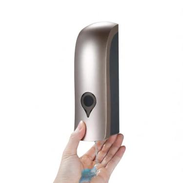 Imagem de 300ml Dispenser de Sabonete Manual Montado na Parede Sem Furação Suporte Único para Banheiro Duche Líquido Shampoo