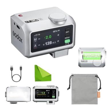 Imagem de Godox iT30Pro C Flash Mini TTL para Câmeras Canon com Disparador/Receptor Sem Fio 2.4G Integrado – 1/80000s HSS, Bateria Recarregável de 900mAh, Tempo de Reciclagem de 1,5s, Ultra-Leve 120g, Prata