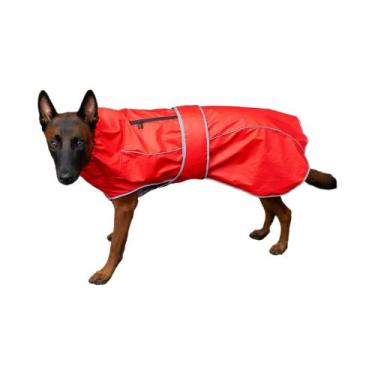 Imagem de Capa De Chuva Para Cães Impermeável Vermelha, Amarela E Azul Marinho C