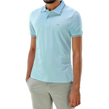 Imagem de Camisa Polo Manga Curta Masculina 00749015 Slim Ogochi Azul-Masculino