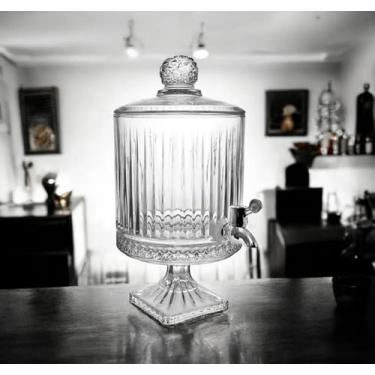 Imagem de Dayhome Suqueira Transparente de 4,5 Litros, Dispensador de Bebidas para Festas e Eventos