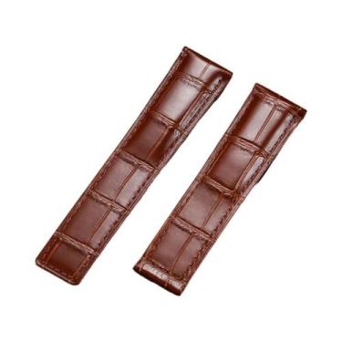 Imagem de Pulseira De Relógio Masculina Em Couro Genuíno De Vaca 20mm 22mm 24mm 