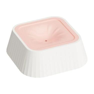 Imagem de Tigela de água à prova de derramamento para cães | Dispensador de prato sem gotejamento de 1,048 g, tigela de água lenta para cães de grande capacidade com base antiderrapante – para cachorros