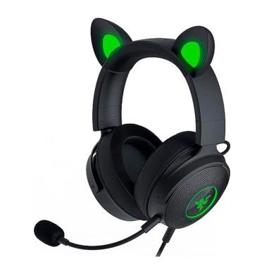 Imagem de Headset Gamer Razer Kraken Kitty V2 Pro, Chroma RGB, Som Surround 7.1, Drivers 50mm, USB - Preto - U-Unissex