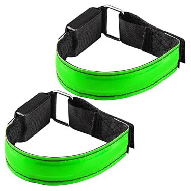 Imagem de Pulseira de braço LED recarregável via USB para corrida e ciclismo equipamento noturna
