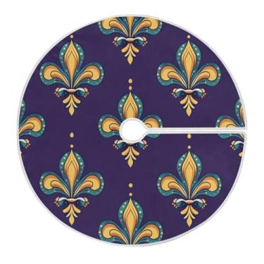 Imagem de ATTX Saia para árvore de carnaval de 90 cm – decoração festiva para festas de ano novo e carnaval #345