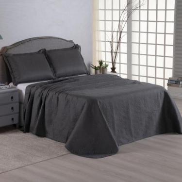 Imagem de Colcha Solteiro 02 Peças Dupla Face Matelado Petchwork Liso - Malucasi