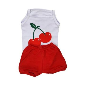 Imagem de Conjunto Infantil Body Alcinha e Short Menina Moda Bebê Verão - Sassá 