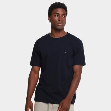 Imagem de Camiseta Tommy Hilfiger Light Interlock Masculina, Marinho, M