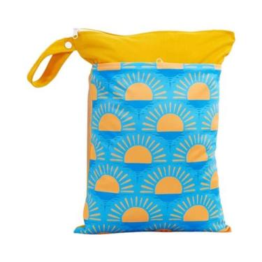 Imagem de Bolsa Impermeável Reutilizável 30x40CM Com Zíper Para Fraldas De Bebê 