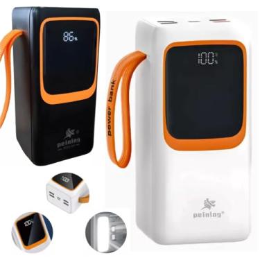 Imagem de Carregador Portatil Power Bank 50000mah Universal Display Digital Carregamento Turbo Ultra Rápido 22.5W (BRANCO)