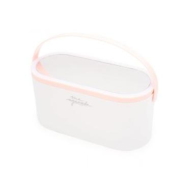 Imagem de Porta Bijoux com Espelho Led Me Aguarde Único / Branco