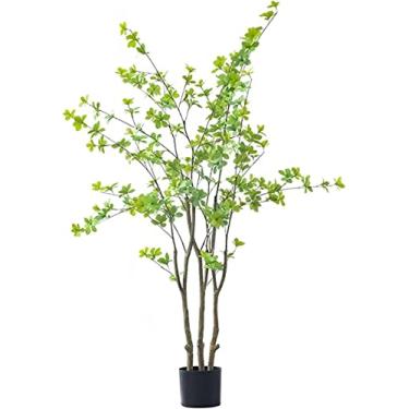 Imagem de Plantas falsas, planta artificial, árvore artificial, sino japonês, cavalo, planta em vaso, planta verde falsa, decoração para sala de estar, escritório, casamento, plantas artificiais para ambientes