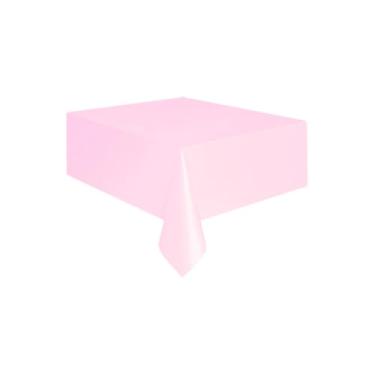 Imagem de Toalha De Plástico Para Mesa Colorida 137x177cm Silver Festa (Rosa Bebê)