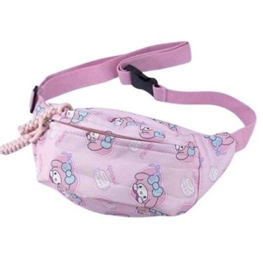 Imagem de Pochete Hello Kitty Infantil Crianças Mochila Bolsa Escolar