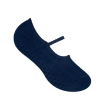 Imagem de Meia Sapatilha Pilates Antiderrapante com Viés Selene 7850, 34-39, Mar