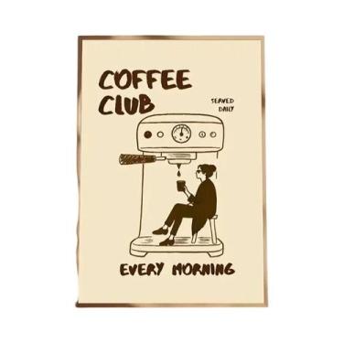Imagem de Decoração De Parede Vintage Com Impressão De Café, Design De Máquina D