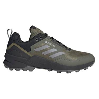 Imagem de adidas Tênis de corrida masculino Terrex Swift R3 Trail, Focus Olive/Cinza Três/Core Black, 41