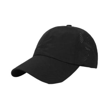 Imagem de Boné De Beisebol Feminino De Secagem Rápida Em Malha, Cor Sólida, Para