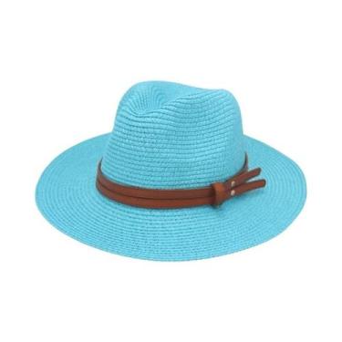 Imagem de Chapéu De Sol De Palha Feminino Para O Verão, Respirável, Estilo Panam