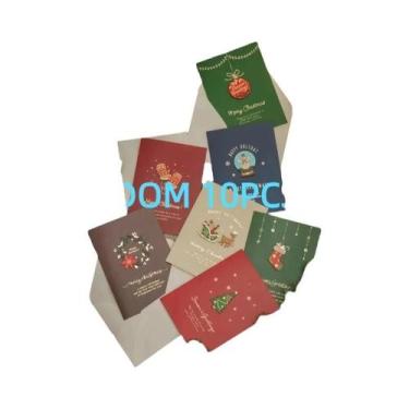 Imagem de Cartões De Natal Vintage Manuscritos, Cartões De Saudação Para a Véspe