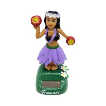Imagem de Boneca Dançante Solar De Menina Havaiana Para Painel De Carro, Boneco 