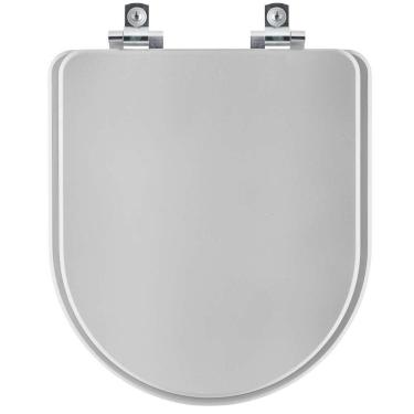 Imagem de Assento Sanitário Soft Close Jasmim Cinza Claro Para Vaso Fiori