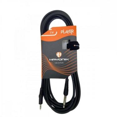 Imagem de Cabo De áudio Player P2 X P10 5m Preto Hayonik