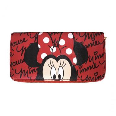 Imagem de Carteira Feminina Rosto Minnie Vermelha Disney