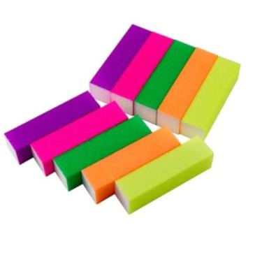 Imagem de Kit 10 Lixas Mágica bloco polidora manicure Unha gel - Zem