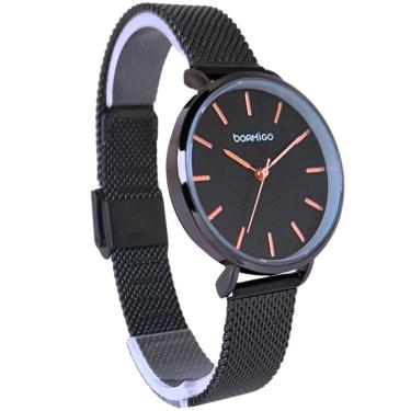 Imagem de Relógio Feminino Minimalista Pequeno Delicado Elegante Analógico Aço Inoxidável Original De Pulso-Feminino