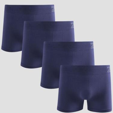 Imagem de Kit 4 Cueca Boxer Masculina Zee rucci Microfibra Poliamida Original, M