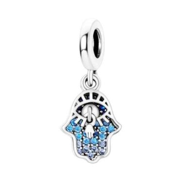 Imagem de Pulseira Feminina De Prata Esterlina 925 Com Pingente De Coração E Con