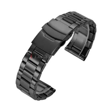 Imagem de Pulseira De Relógio Unissex Em Aço Inoxidável 20mm 22mm 24mm Com Fecho