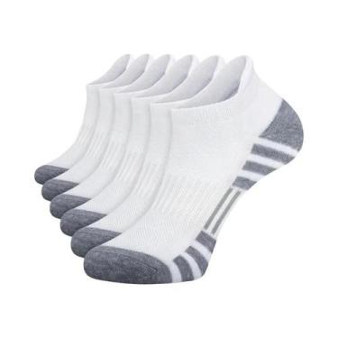 Imagem de Meias Esportivas Masculinas De Malha Respirável, 12 Pares, Cano Curto,