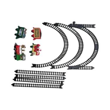 Imagem de Trem Elétrico De Natal Com Som E Luz, Decoração De Carro De Trem Com T