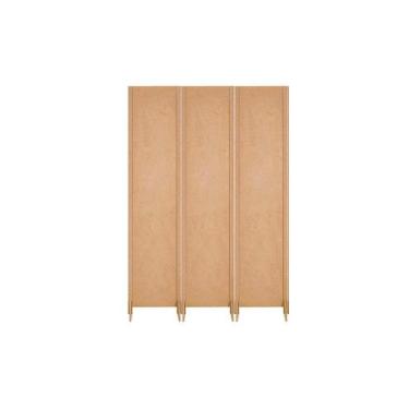 Imagem de 3 Biombo Slim Reto Com Pés Folha Painel Mdf Cru Divisor Divisória Sepa