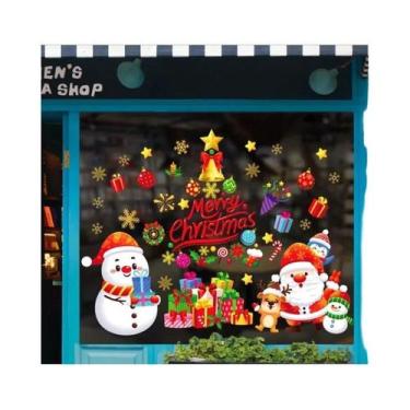 Imagem de Adesivos Eletrostáticos De PVC Para Janelas Com Flores De Floco De Nev