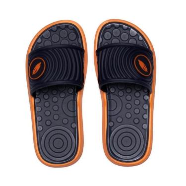 Imagem de Chinelo Slide Infantil Mormaii Quiver Pro Marinho/laranja-Masculino