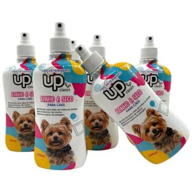 Imagem de 5x Banho A Seco 500ml Em Spray para Cachorro Filhote e Adulto - Supri 