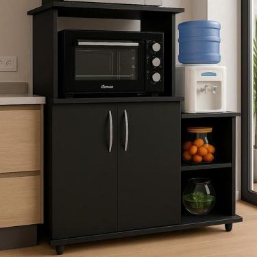 Imagem de Armário Organizador Multiuso com Nichos e Portas  Prático e Funcional 