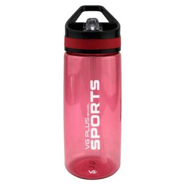 Imagem de Garrafinha Squeeze Aerobic Plástico com Bico 650ml Academia VG+, Verme