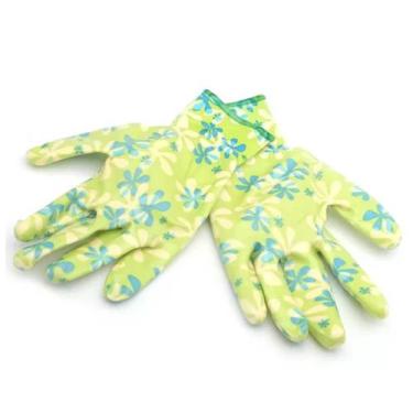 Imagem de Luva para Jardinagem em Poliéster (M) Verde Floral PALISAD