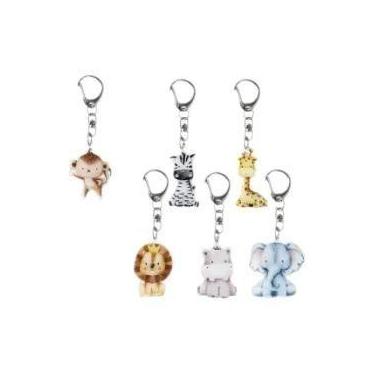 Imagem de Toalha De Mesa Com Folhas De Palmeira E Animais Da Selva Para Festa De