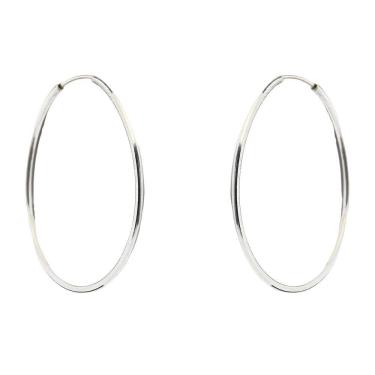 Imagem de Brinco Argola Lisa Prata 925 2,9cm